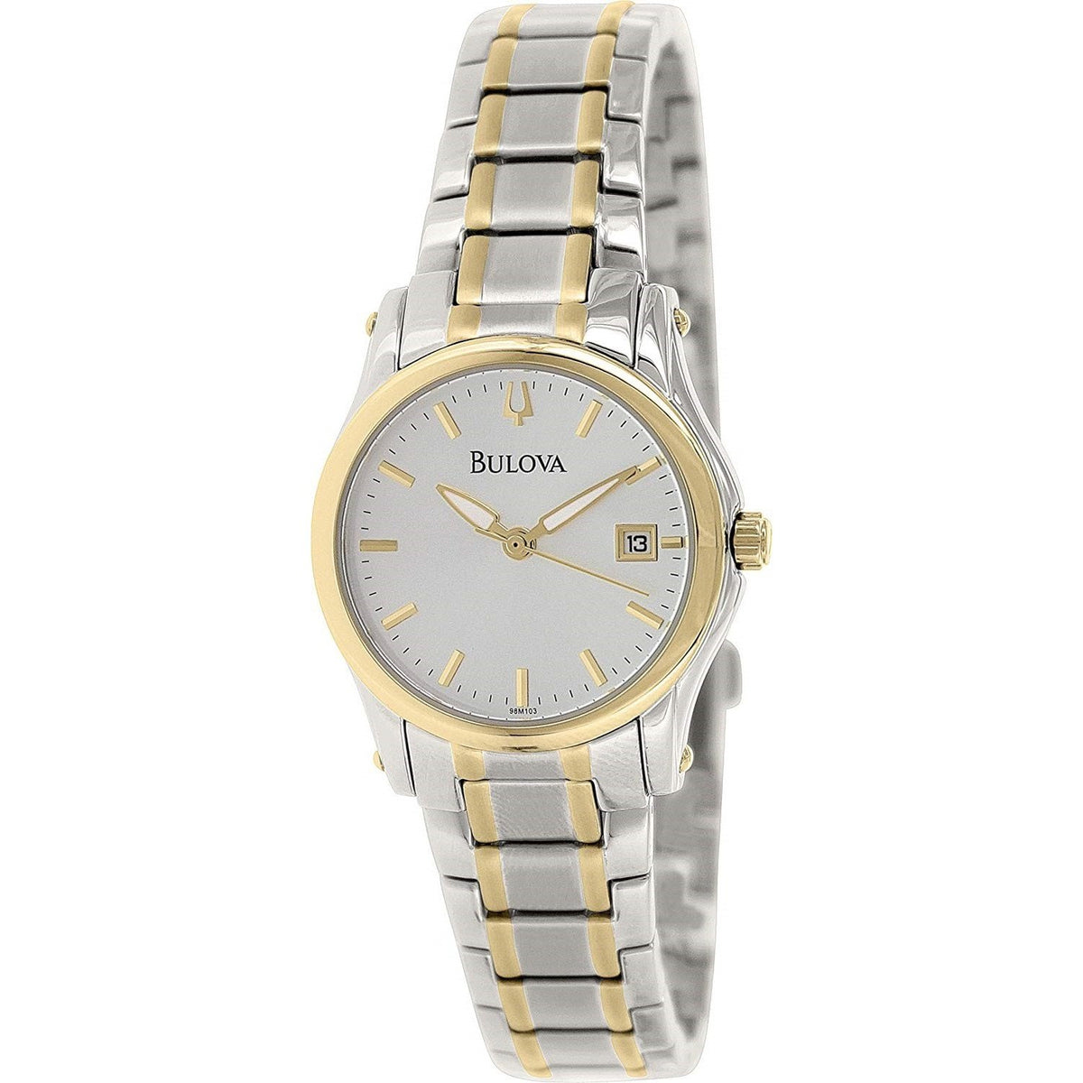 Bulova Women&#39;s 98M103 Two-Tone Stainless Steel Watch