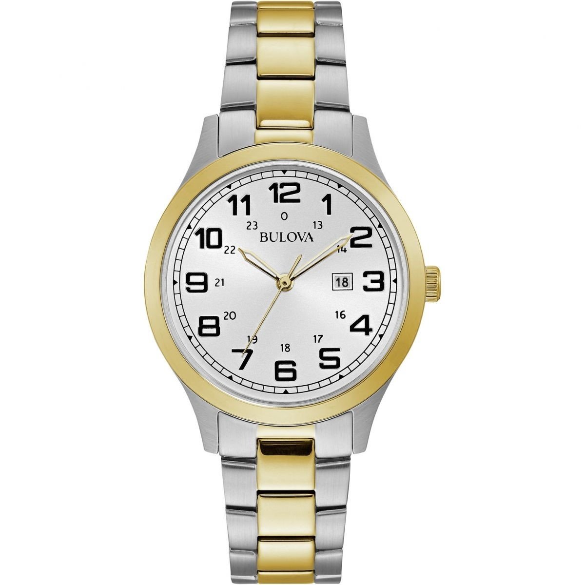 Bulova Women&#39;s 98M128 Dress Two-Tone Stainless Steel Watch