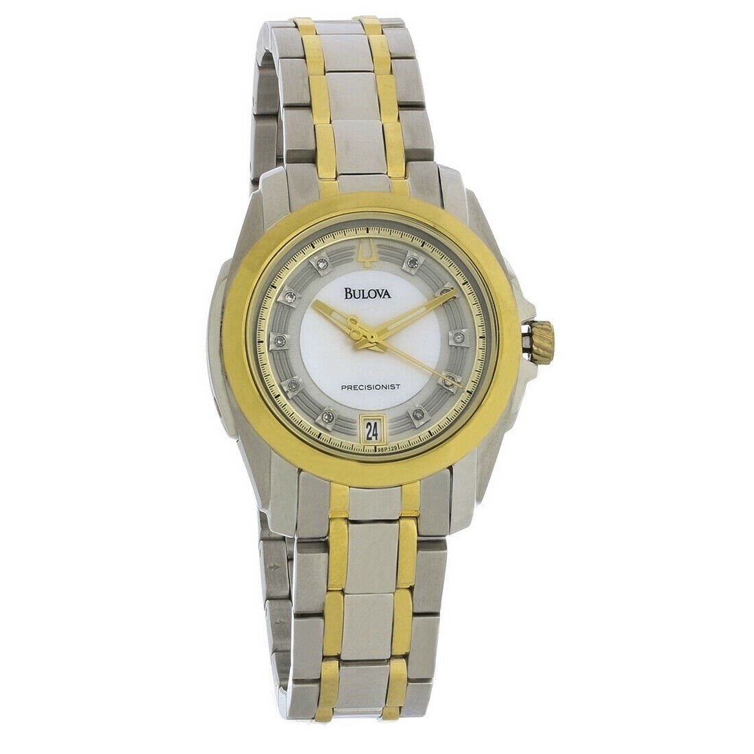 Bulova Women&#39;s 98P129 Precisionist Two-Tone Stainless Steel Watch