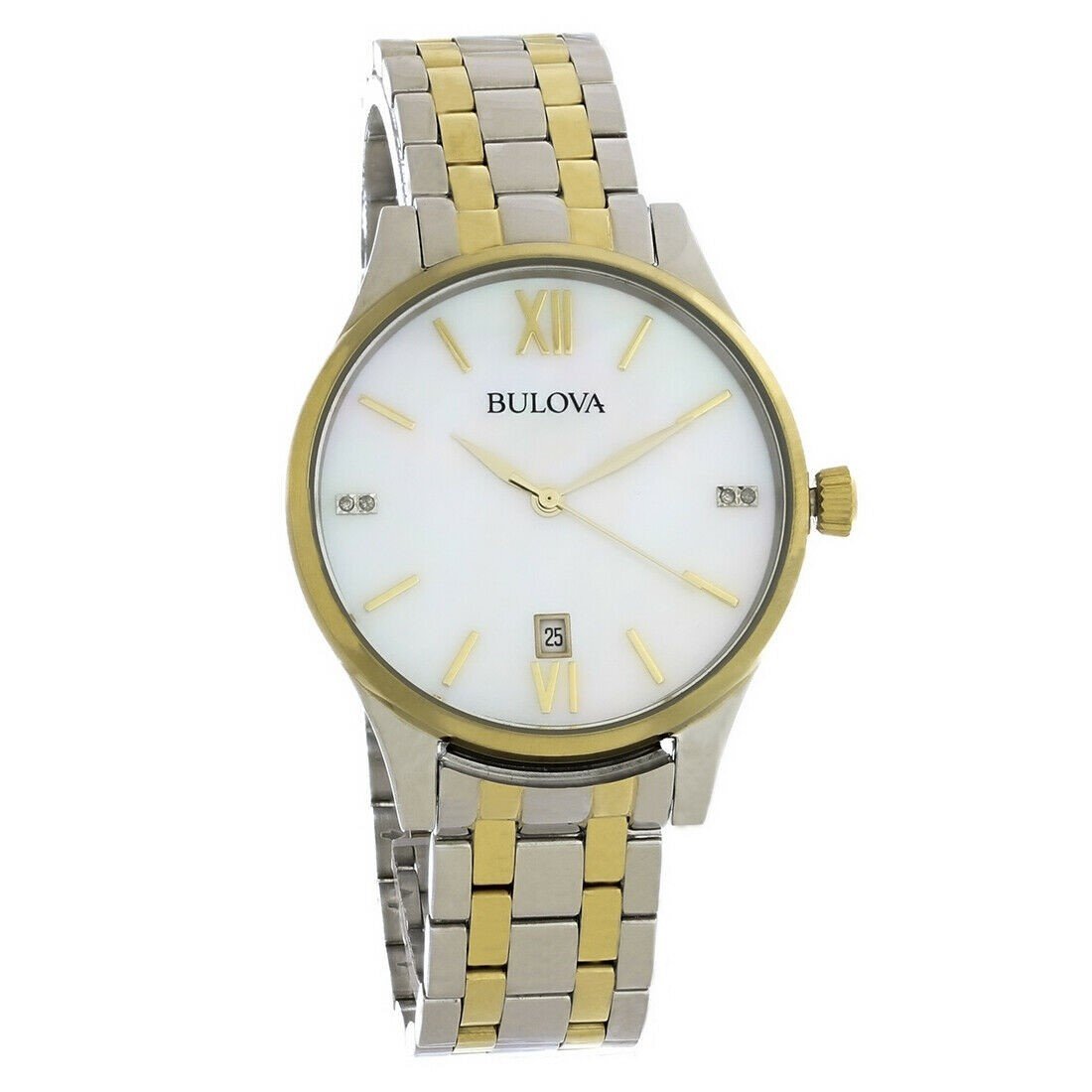Bulova Women's 98P149 Diamond Two-Tone Stainless Steel Watch