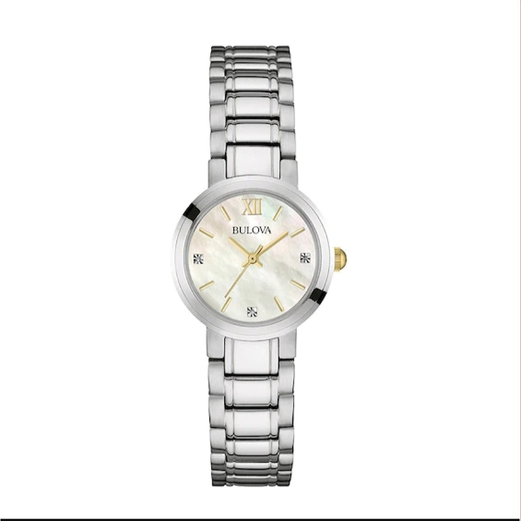 Bulova Women s 98P153 Diamond Stainless Steel Watch Bezali