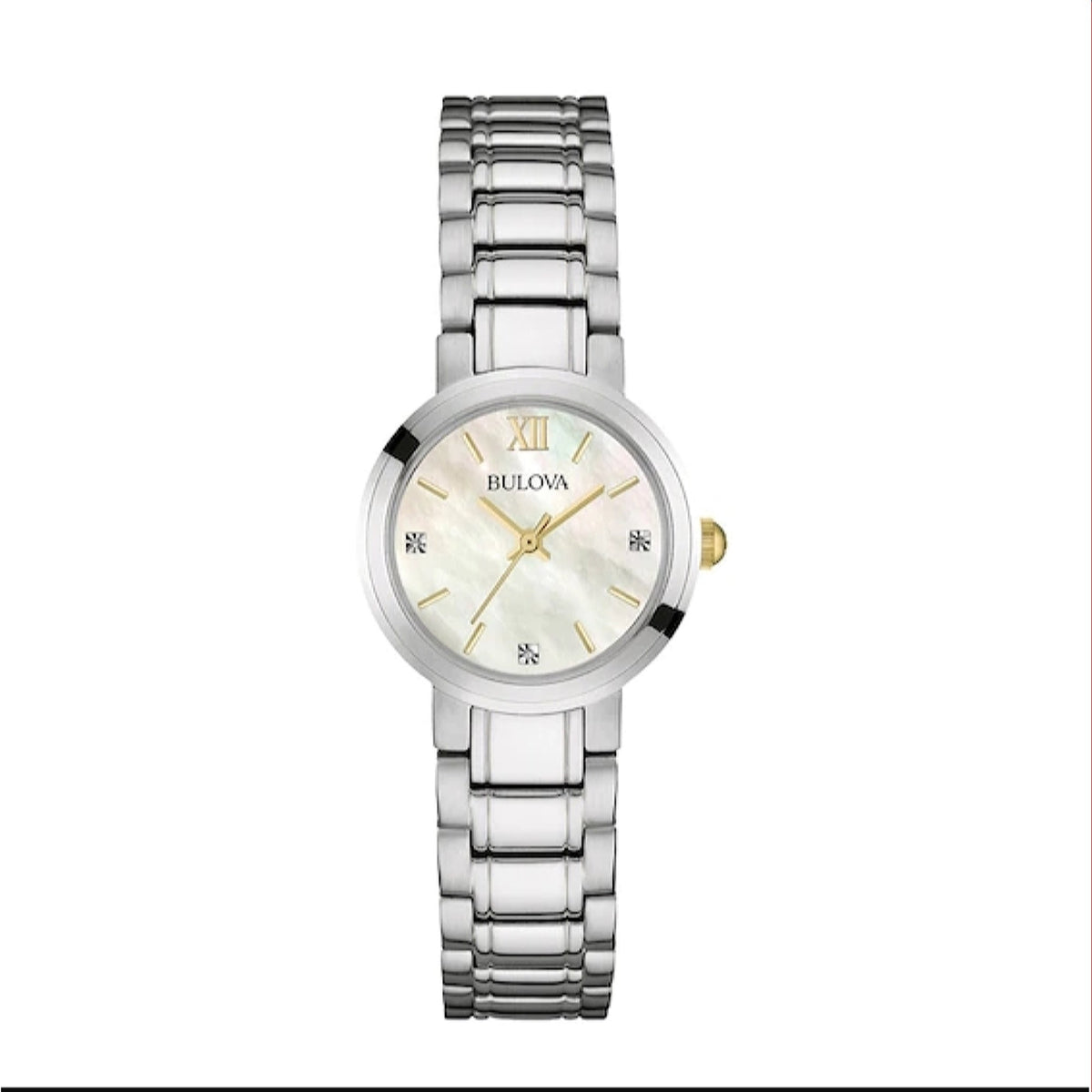 Bulova Women's  98P153 Diamond Stainless Steel  Watch