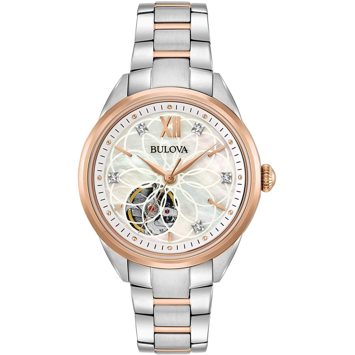 Bulova Women&#39;s 98P170 Classics Diamond Stainless Steel Watch