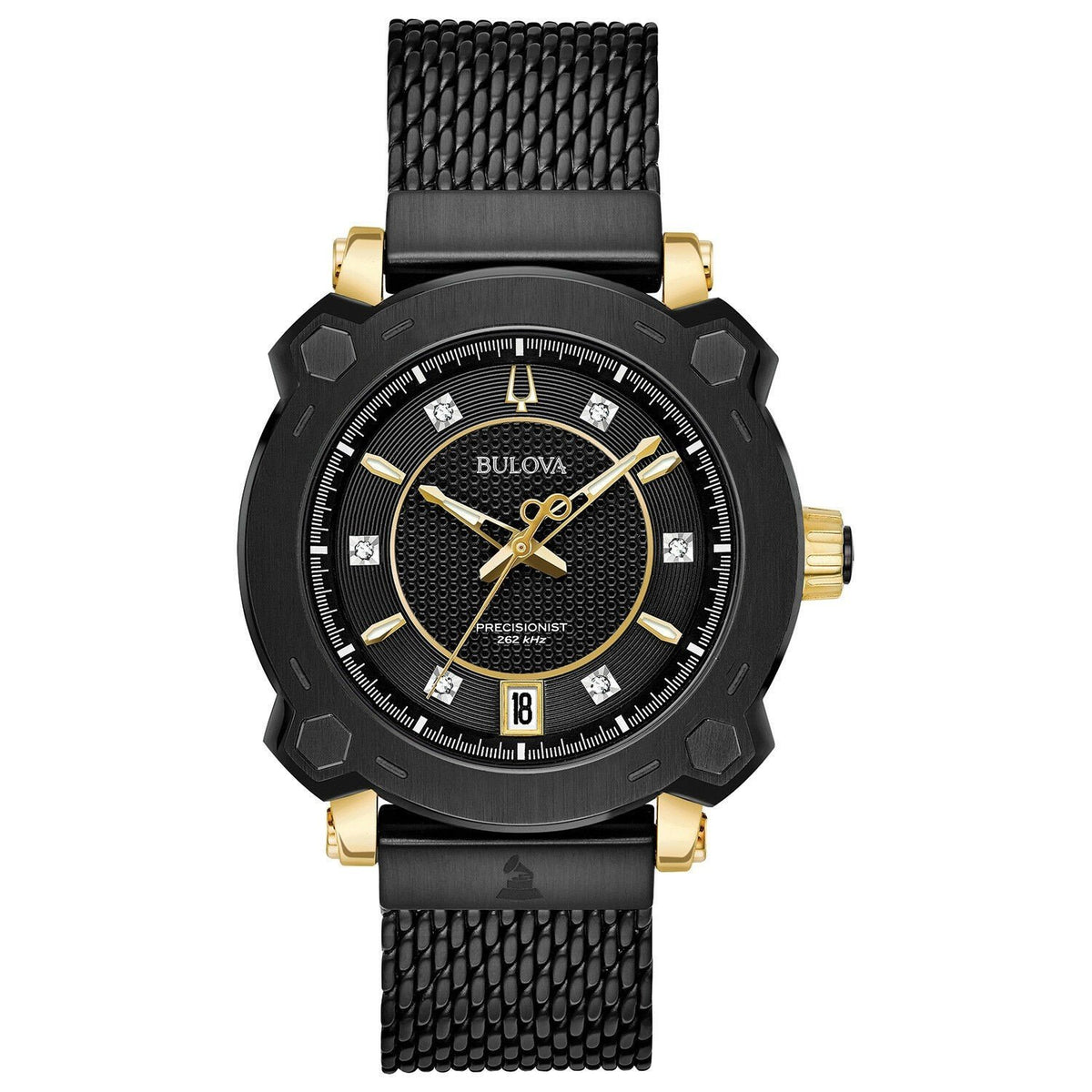 Bulova Women&#39;s 98P173 Grammy Awards Special Edition Precisionist Black Stainless Steel Watch
