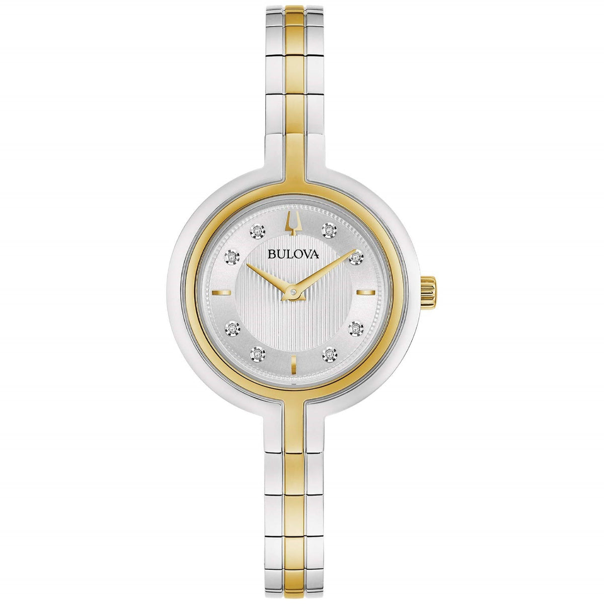 Bulova Women's 98P193 Rhapsody Diamond Two-Tone Stainless Steel Watch