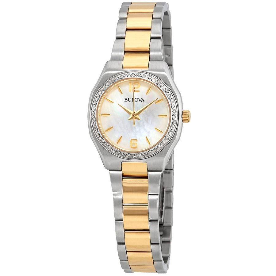 Bulova Women's 98R204 Diamond Two-Tone Stainless Steel Watch
