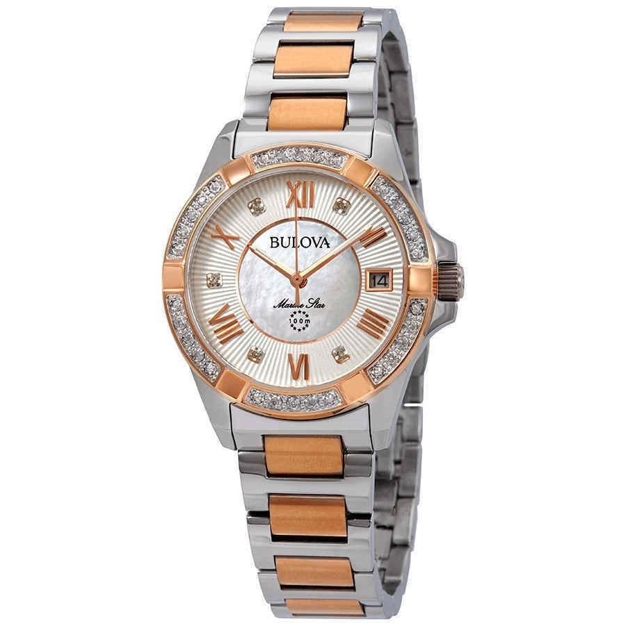 Bulova Women&#39;s 98R234 Marine Star Two-Tone Stainless Steel Watch