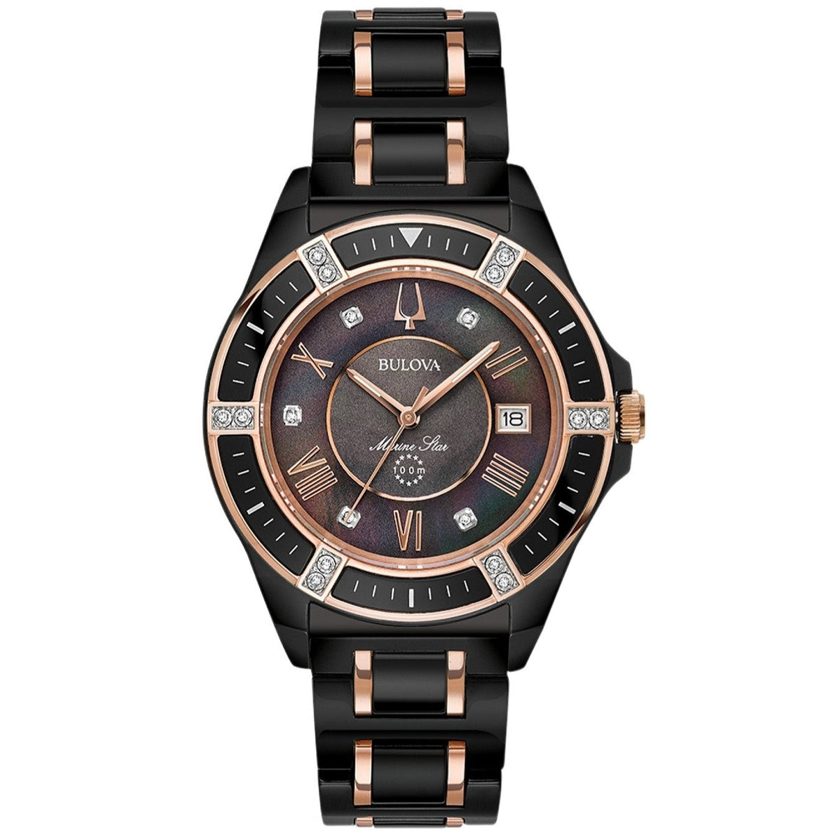 Bulova Women's 98R242 Marine Star Diamond Two-Tone Stainless Steel Watch