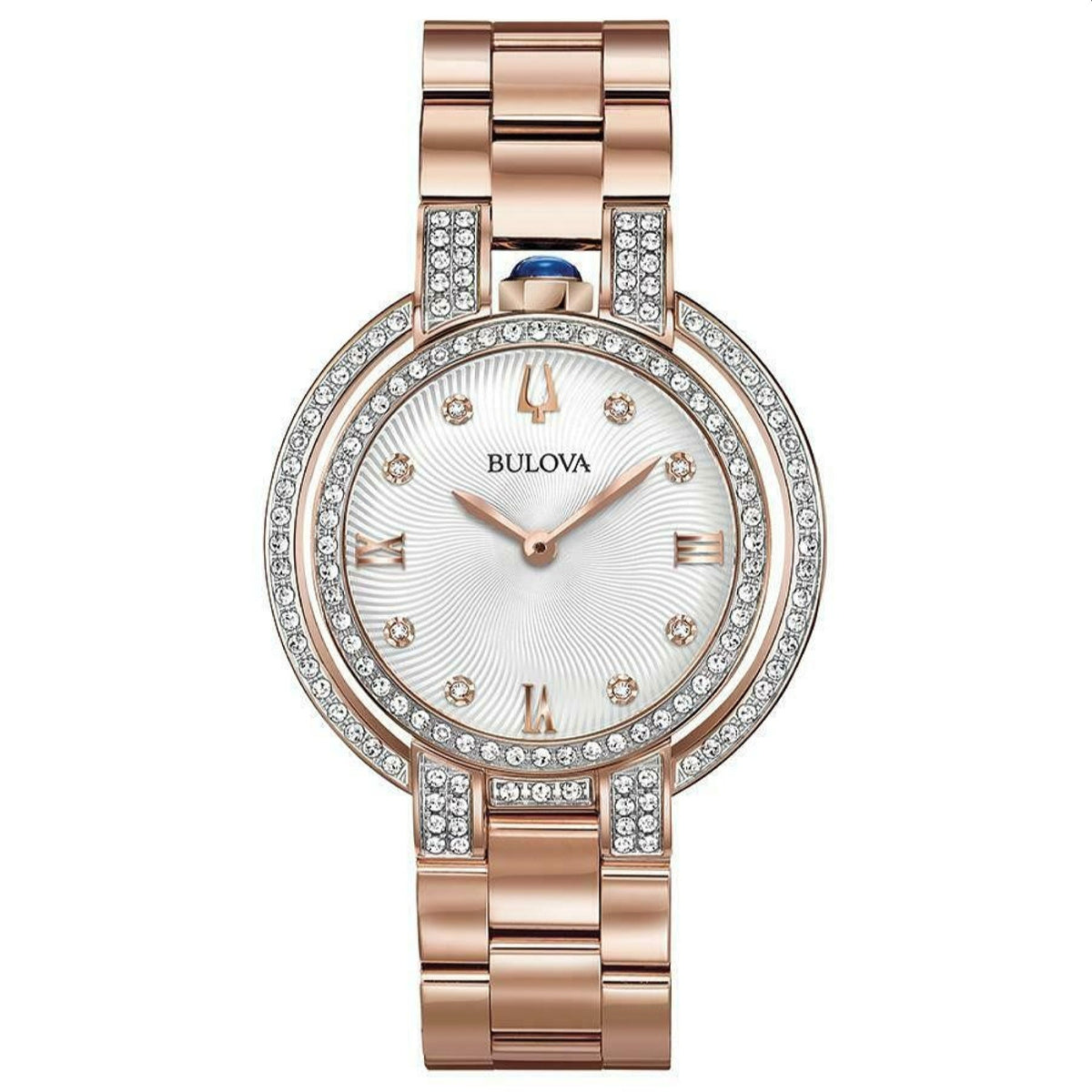 Bulova Women's 98R250 Rubaiyat Rose-Tone Stainless Steel Watch