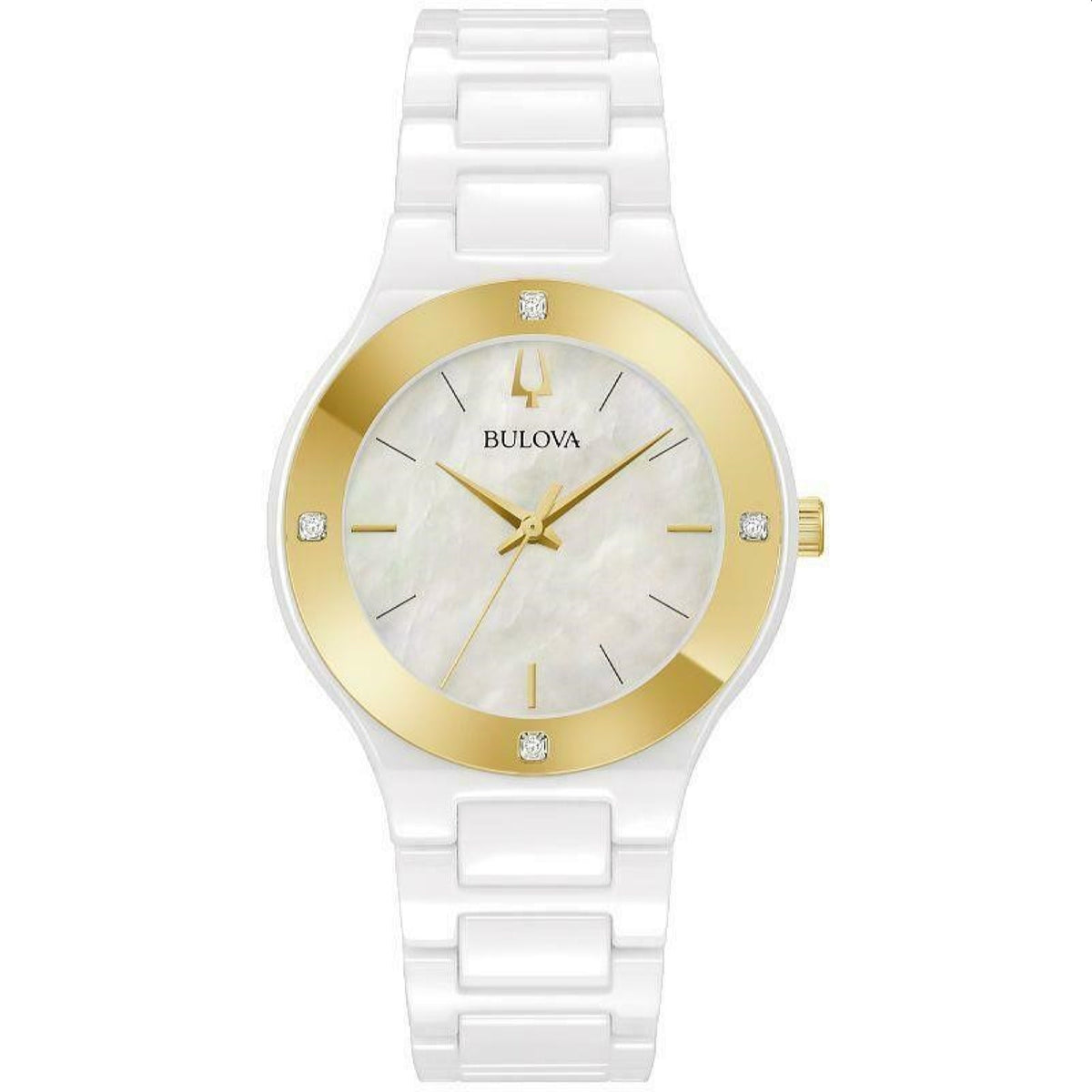 Bulova Women's 98R292 Millennia White Ceramic Watch