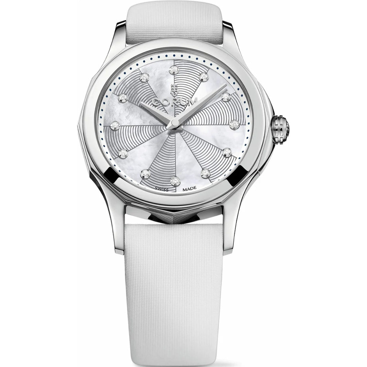Corum Women's A020-02667---020.100.20-0049-PN09 Admiral's Cup Legend White Satin Watch