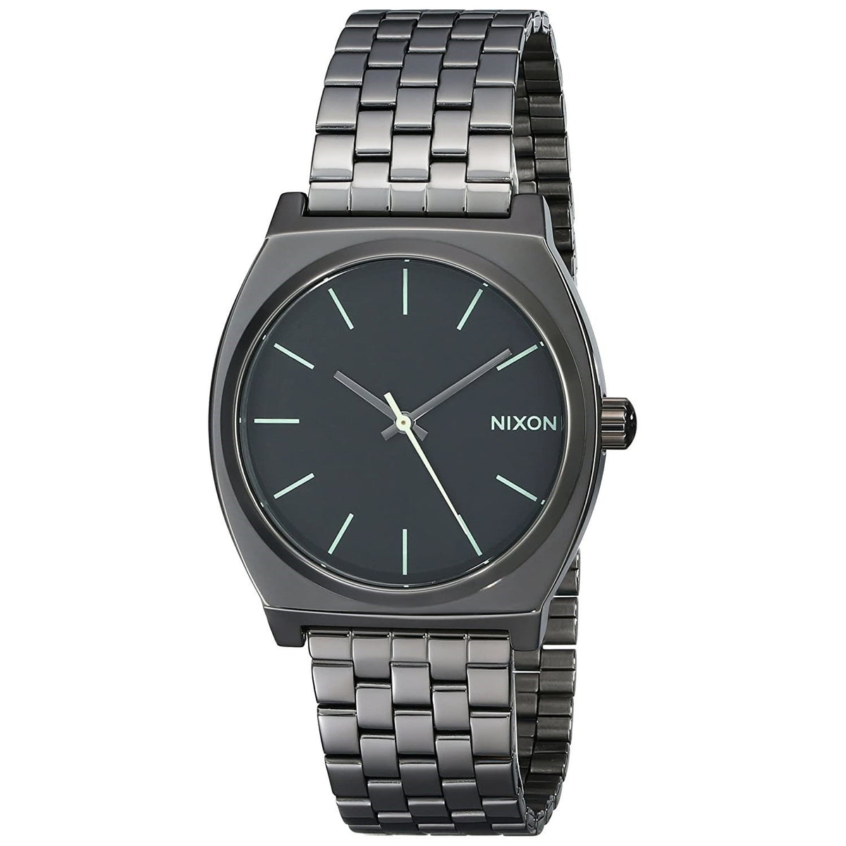 Nixon Men&#39;s A045-1885 Time teller Black Stainless Steel Watch