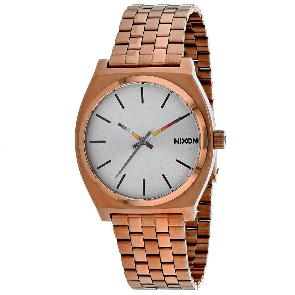 Nixon Men&#39;s A045-3174 Time Teller Rose Gold-Tone Stainless Steel Watch