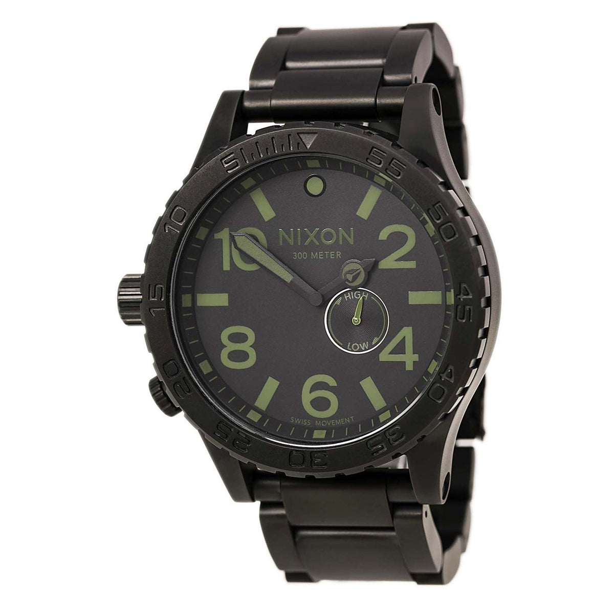 Nixon Men&#39;s A057-1042 51-30 Tide Matte Black Stainless Steel Watch