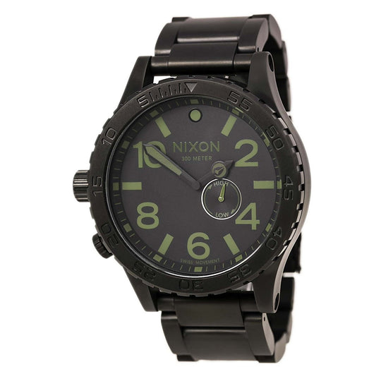 Nixon Men's A057-1042 51-30 Tide Matte Black Stainless Steel Watch