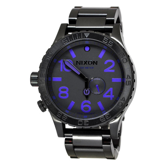 Nixon Men's A057-714 51-30 Tide Black Stainless Steel Watch