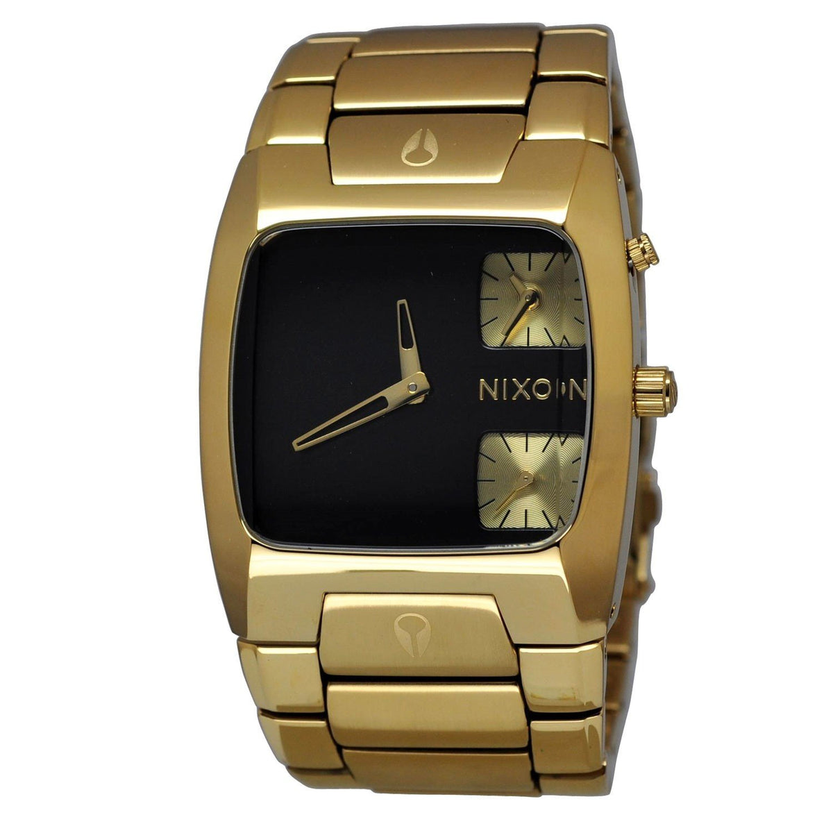 Nixon Men&#39;s A060-510 Banks Gold-Tone Stainless Steel Watch