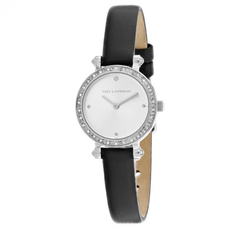 Ted Lapidus Women's A0680ABPB Classic Blue Leather Watch