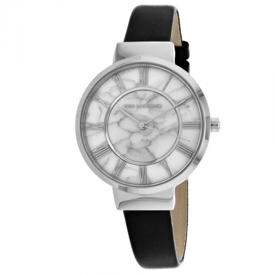 Ted Lapidus Women's A0713IARN Classic Black Leather Watch