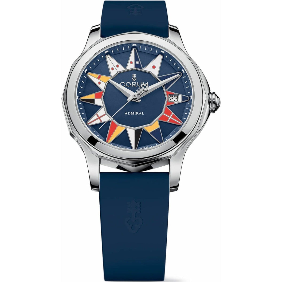 Corum Women's A082-03181---082.200.20-0373-AB12 Admiral Legend Blue Rubber Watch