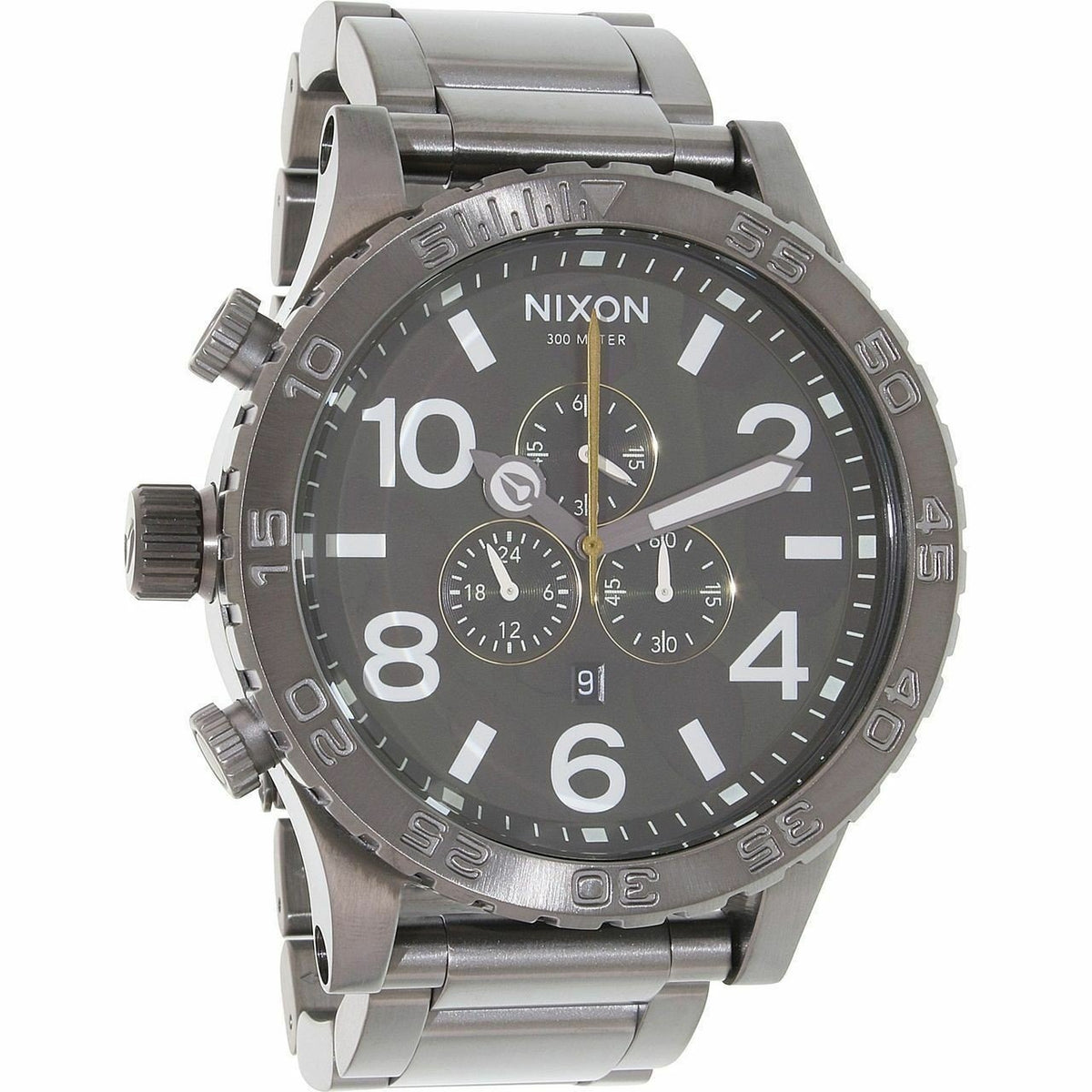 Nixon Men&#39;s A083-2069 51-30 Chronograph Gunmetal Stainless Steel Watch