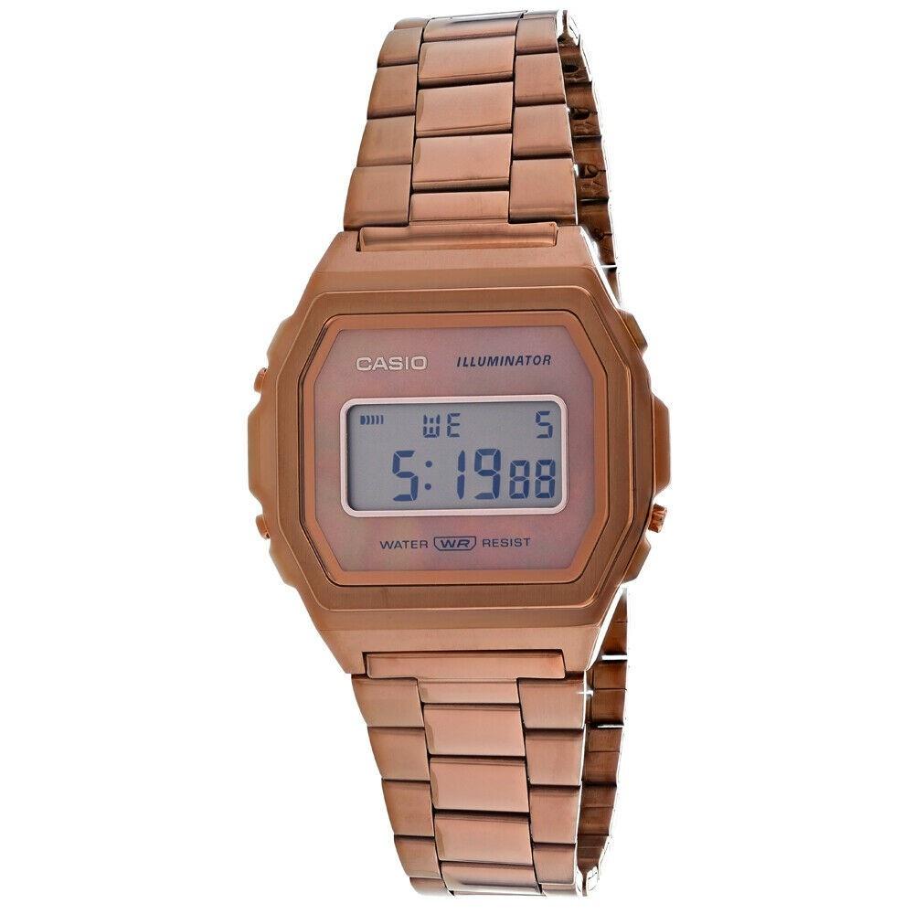 Casio Men&#39;s A1000RG-5VT Vintage Rose Gold-Tone Stainless Steel Watch