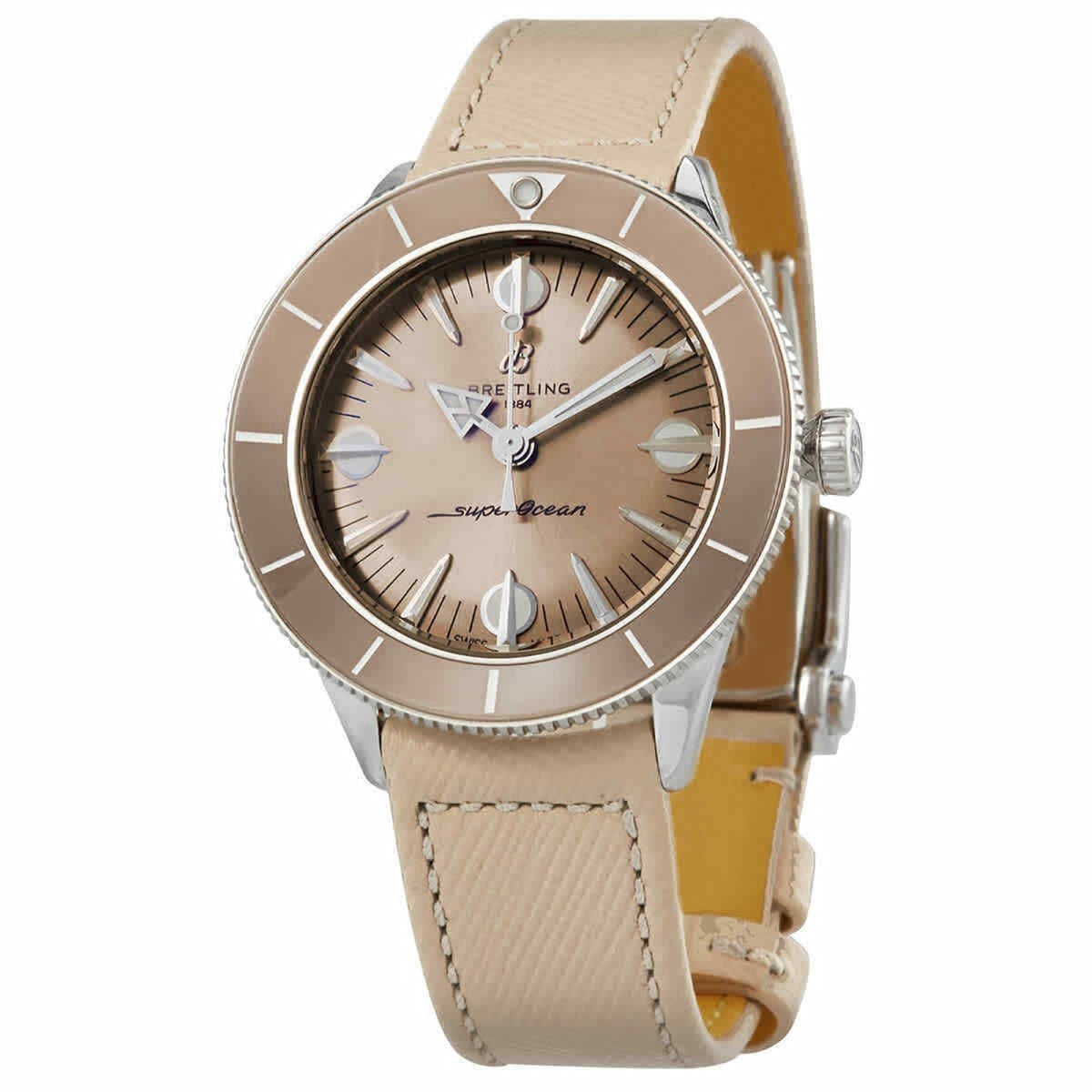 Breitling Women's A10340A41A1X1 Superocean Heritage Brown Leather Watch