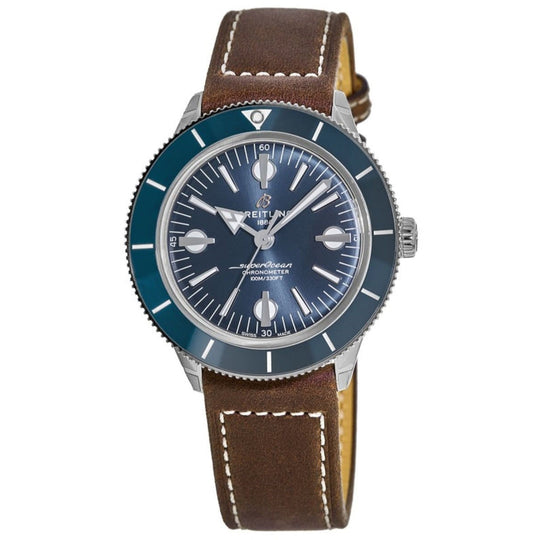 Breitling Men's A10370161C1X1 Superocean Heritage Brown Leather Watch
