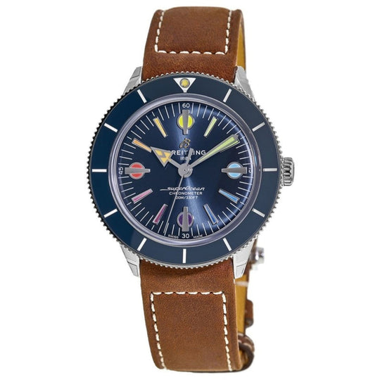Breitling Men's A103702A1C1X2 Superocean Heritage Brown Leather Watch