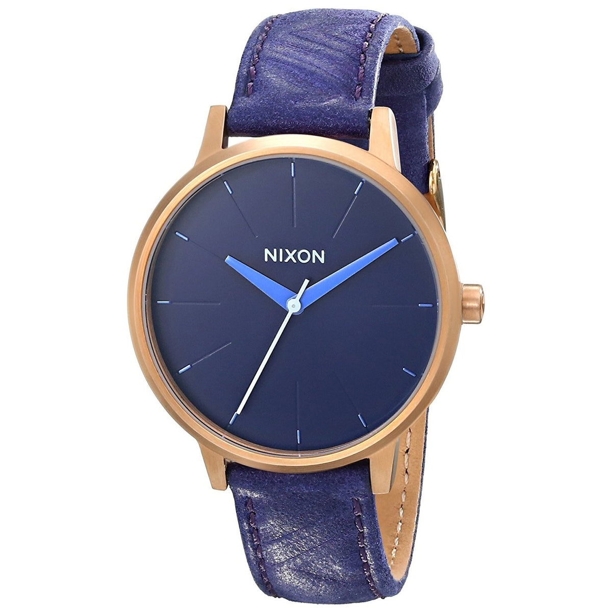 Nixon Women&#39;s A108-1674 Kensington Purple Leather Watch