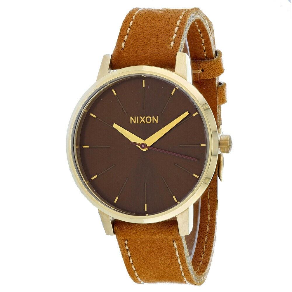 Nixon Women&#39;s A108-2804 Kensington Brown Leather Watch