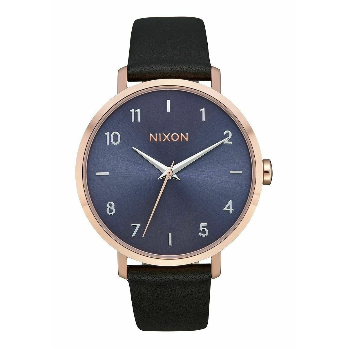 Nixon Women&#39;s A1091-2763 Arrow Black Leather Watch
