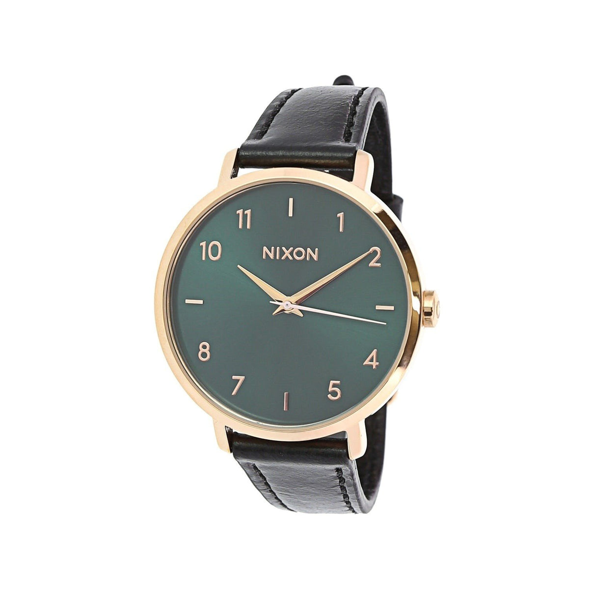 Nixon Women&#39;s A1091-2805 Arrow Black Leather Watch