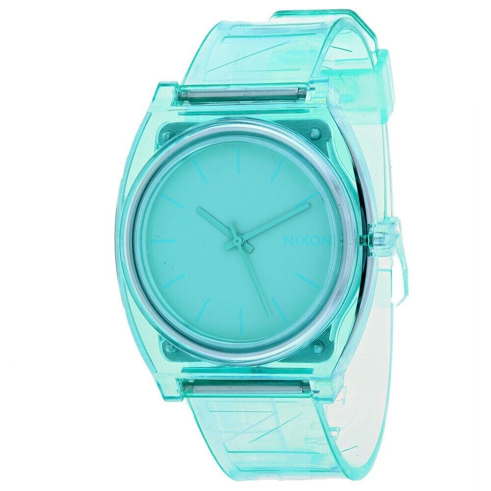 Nixon Women&#39;s A119-3145 Time Teller Green Silicone Watch