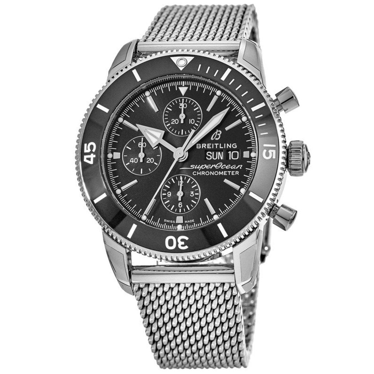Breitling Men&#39;s A1331312-BG49-154A Superocean Heritage II Chronograph Stainless Steel Watch