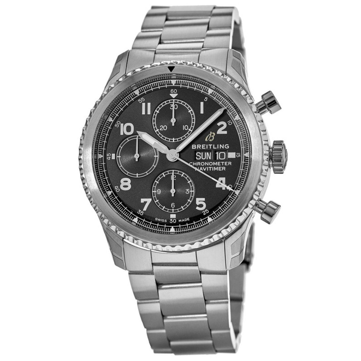 Breitling Men&#39;s A1331410-BG69-189A Navitimer 8 Chronograph Stainless Steel Watch