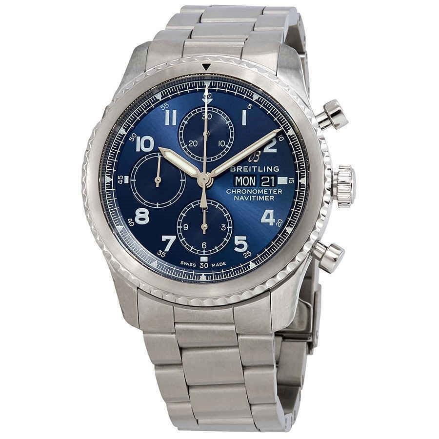 Breitling Men&#39;s A13314101C1A1 Navitimer 8 Chronograph Stainless Steel Watch