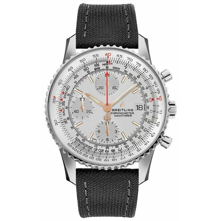 Breitling Men&#39;s A1332412-G834-109W Navitimer  Chronograph Grey Canvas Watch