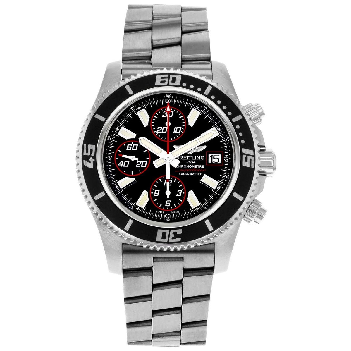 Breitling Men&#39;s A1334102-BA81-134A Superocean II 44 Chronograph Automatic Stainless Steel Watch