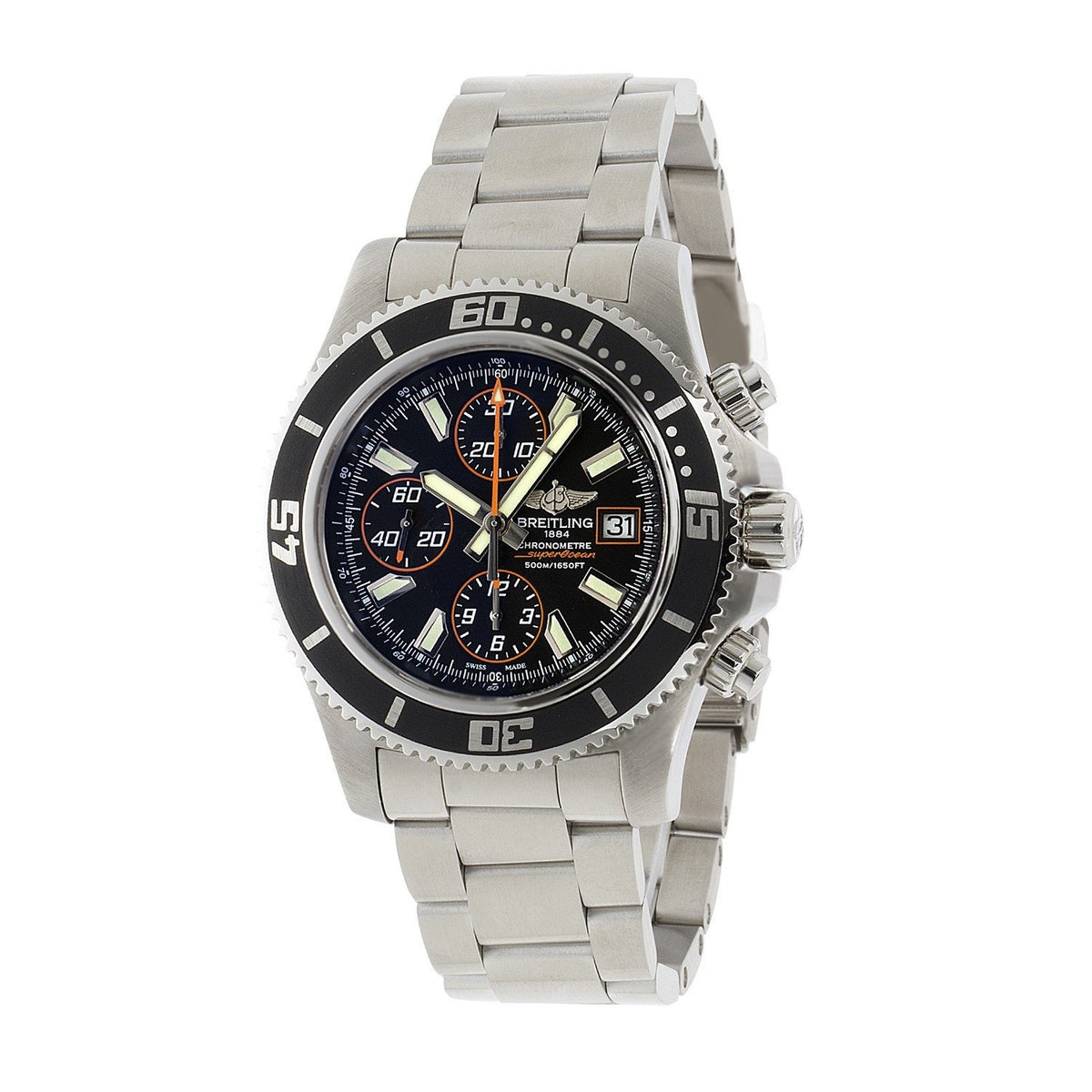 Breitling Men&#39;s A1334102-BA85-162A Superocean II 44 Chronograph Automatic Stainless Steel Watch