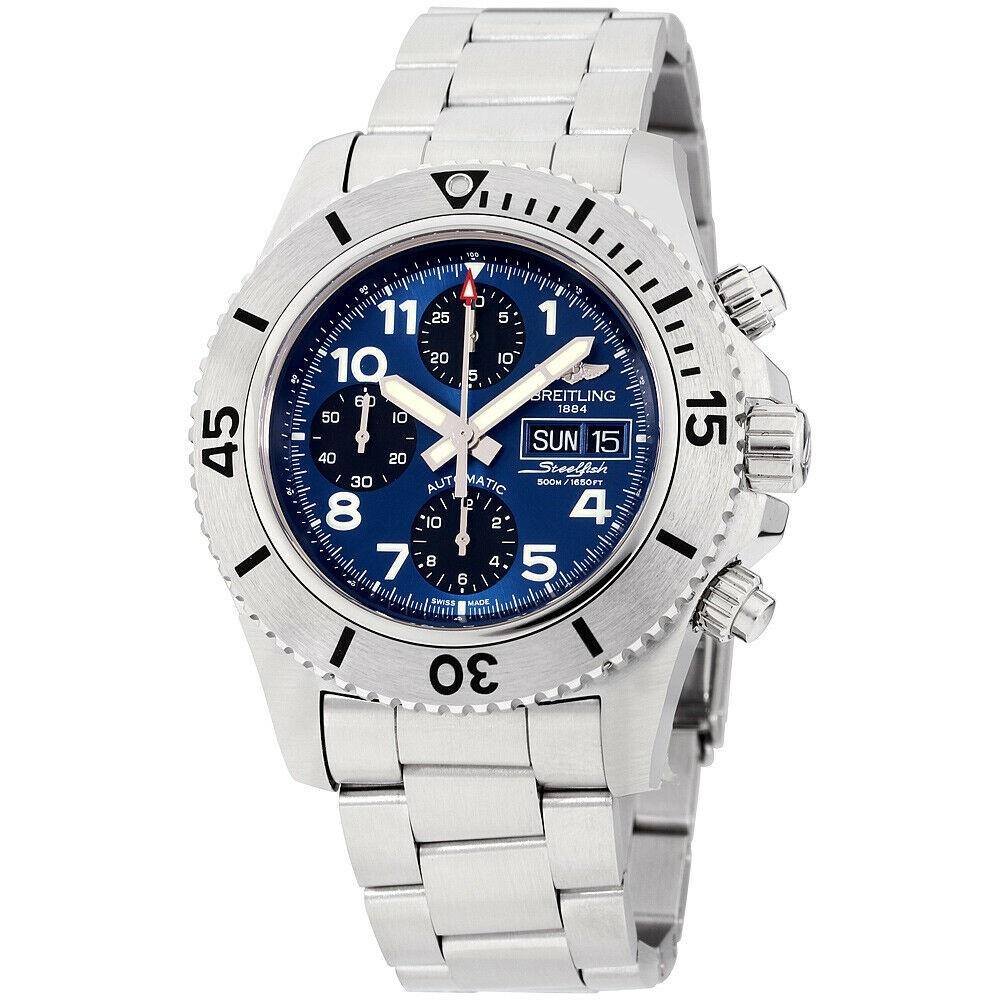 Breitling Men&#39;s A13341C3-C893-162A Superocean Chronograph Stainless Steel Watch