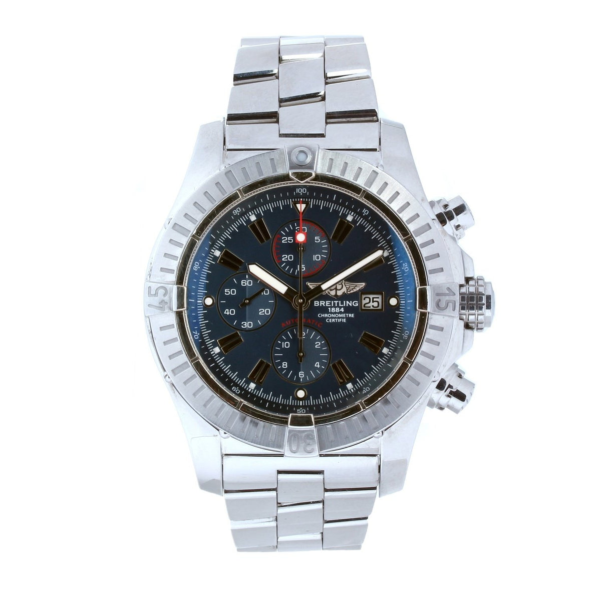 Breitling Men&#39;s A1337011-C757-135A Super Avenger Chronograph Stainless Steel Watch