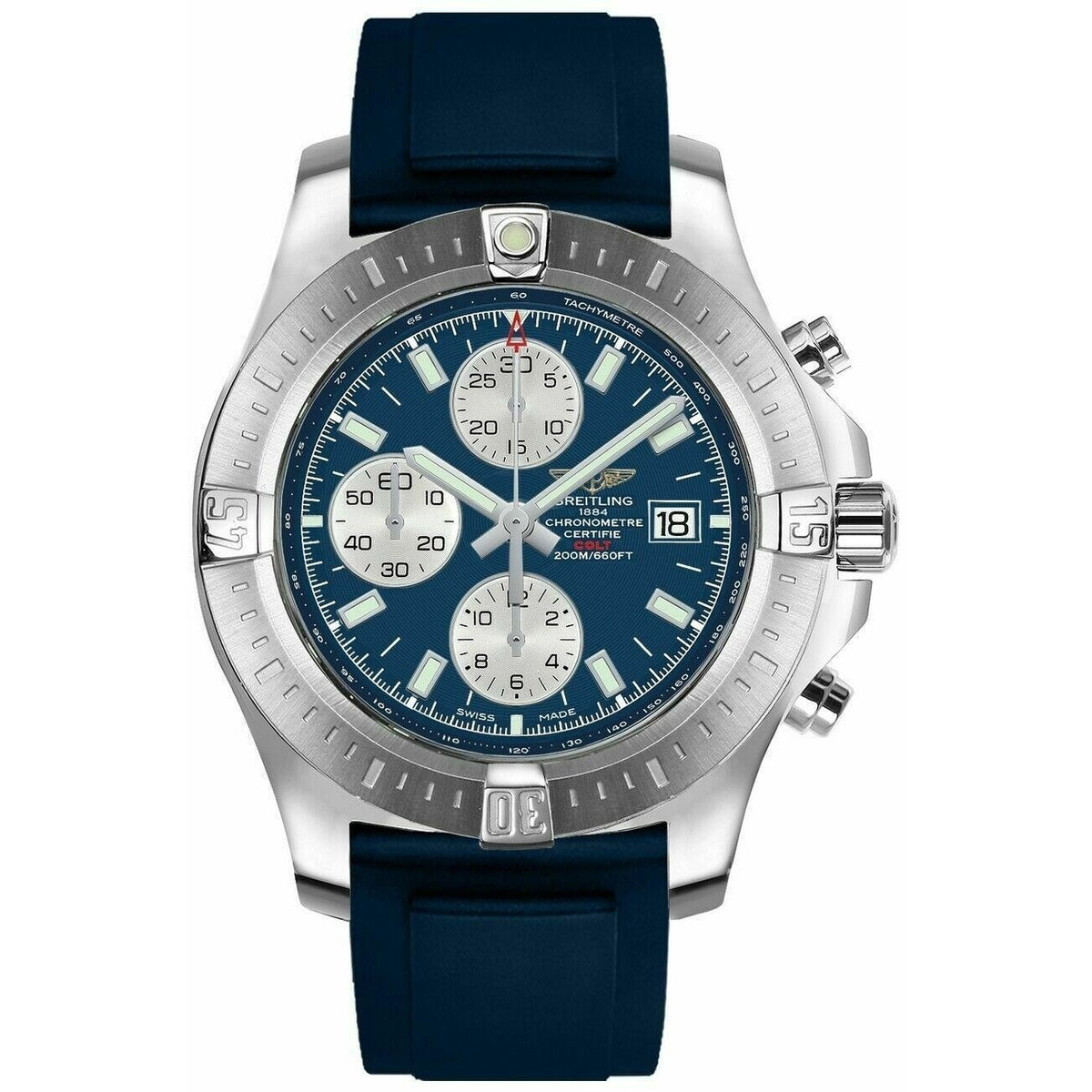 Breitling Men&#39;s A1338811-C914-145S Colt Chronograph Blue Rubber Watch