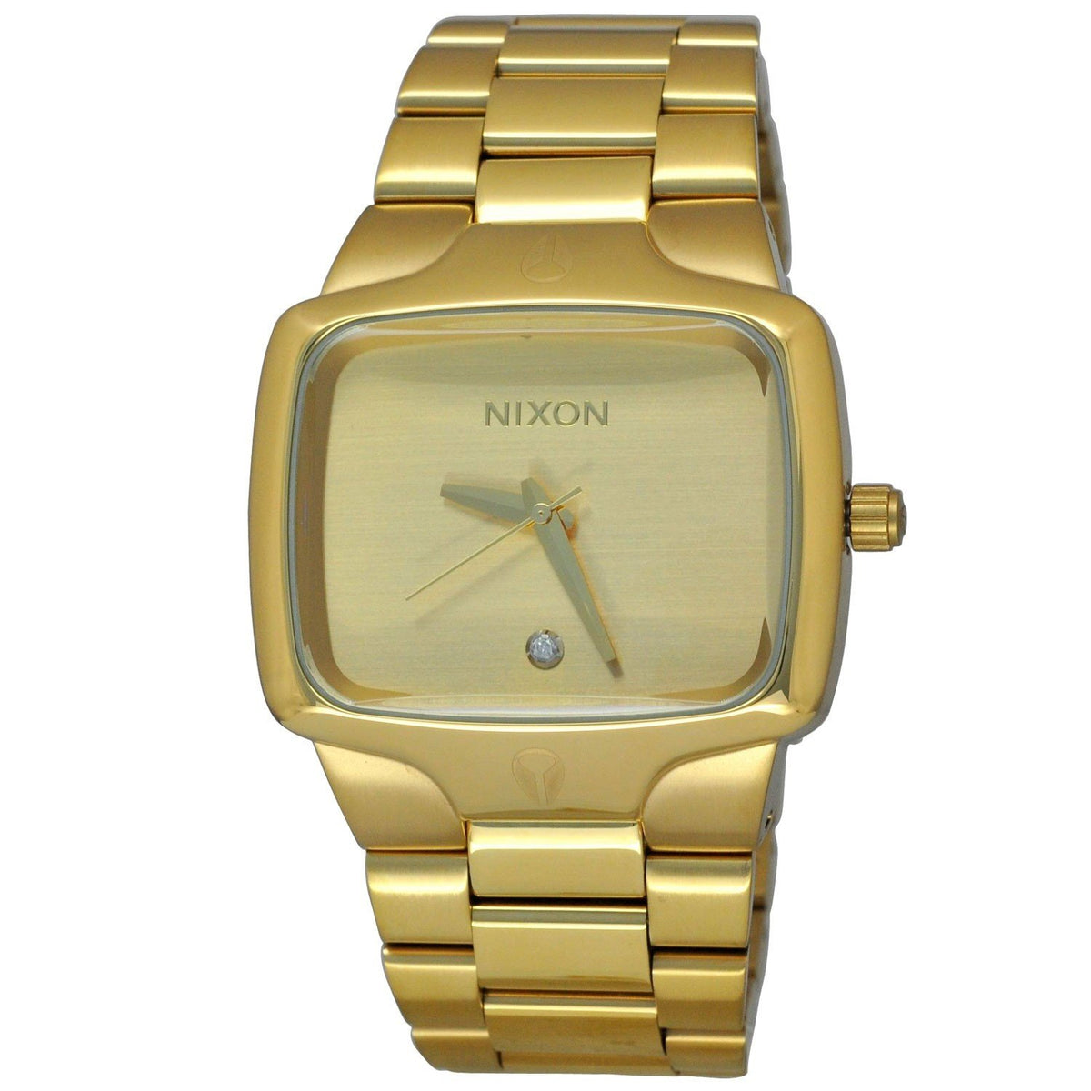 Nixon Unisex A140-509 Player Crystal Gold-Tone Stainless Steel Watch