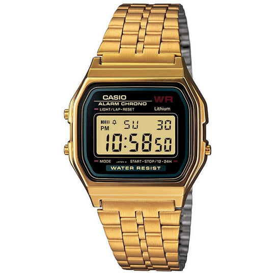 Casio Men's A159WGEA-1VT Vintage Gold-Tone Stainless Steel Watch