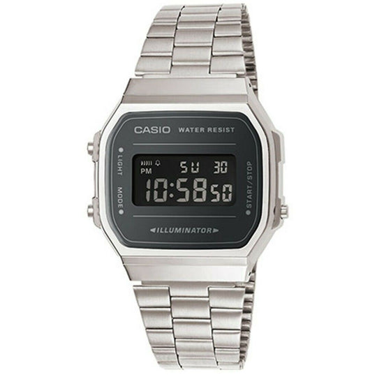 Casio Men's A168WEM-1 Vintage  Stainless Steel Watch