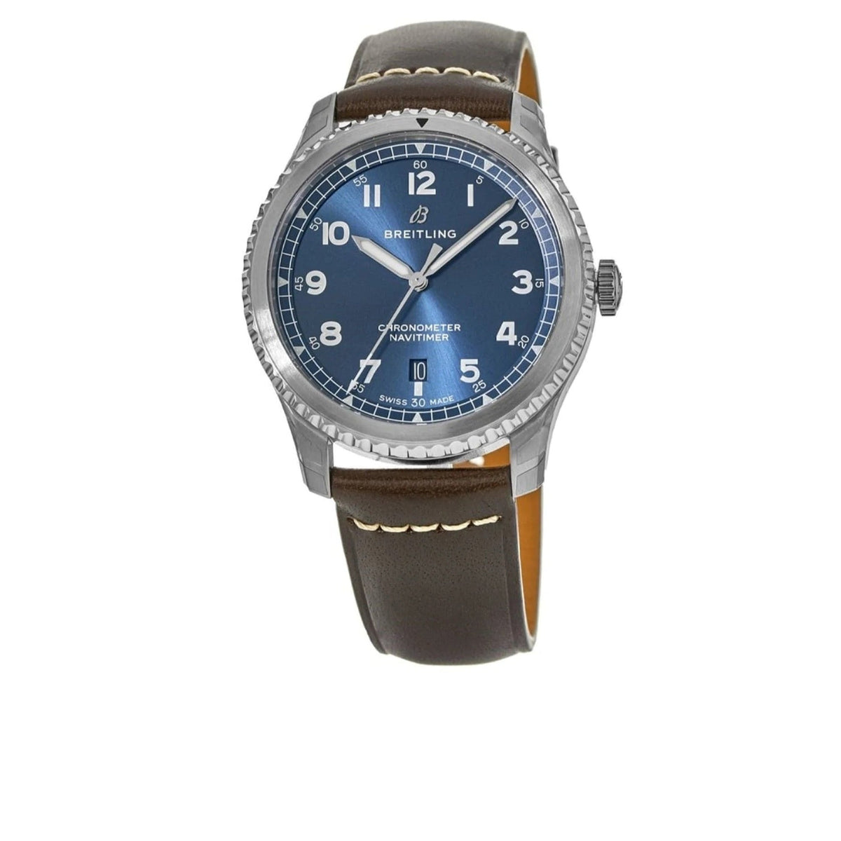 Breitling Men's A17314-C998-490X Navitimer 8 Brown Leather Watch