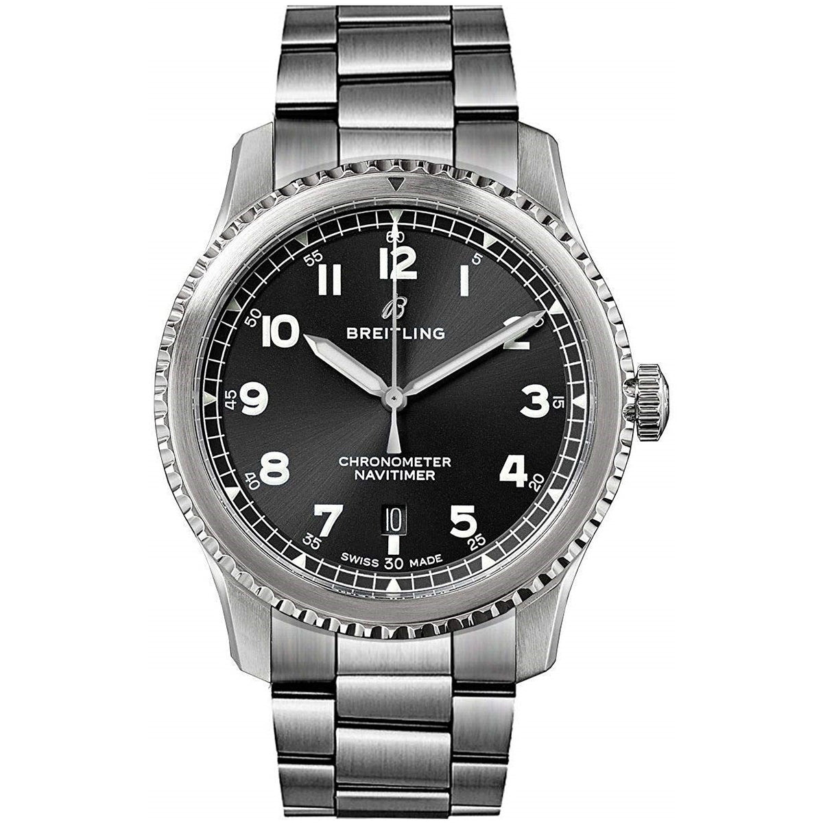 Breitling Men&#39;s A1731410-BG68-187A Navitimer 8 Stainless Steel Watch