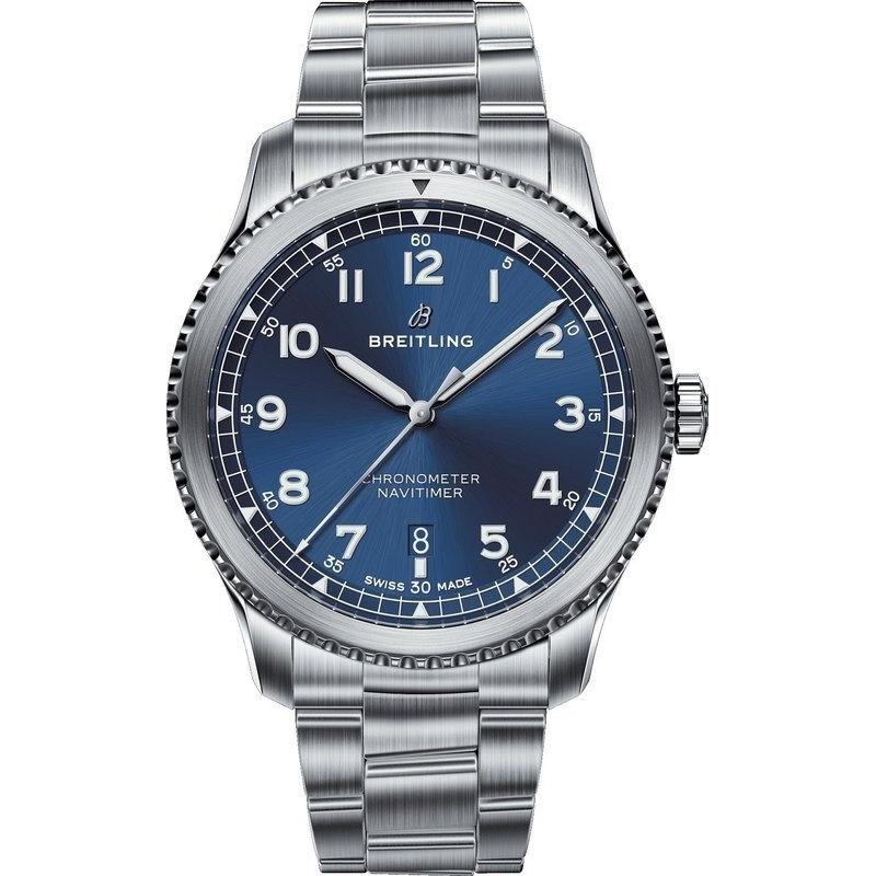 Breitling Men&#39;s A1731410-C998-187A Navitimer 8 Stainless Steel Watch