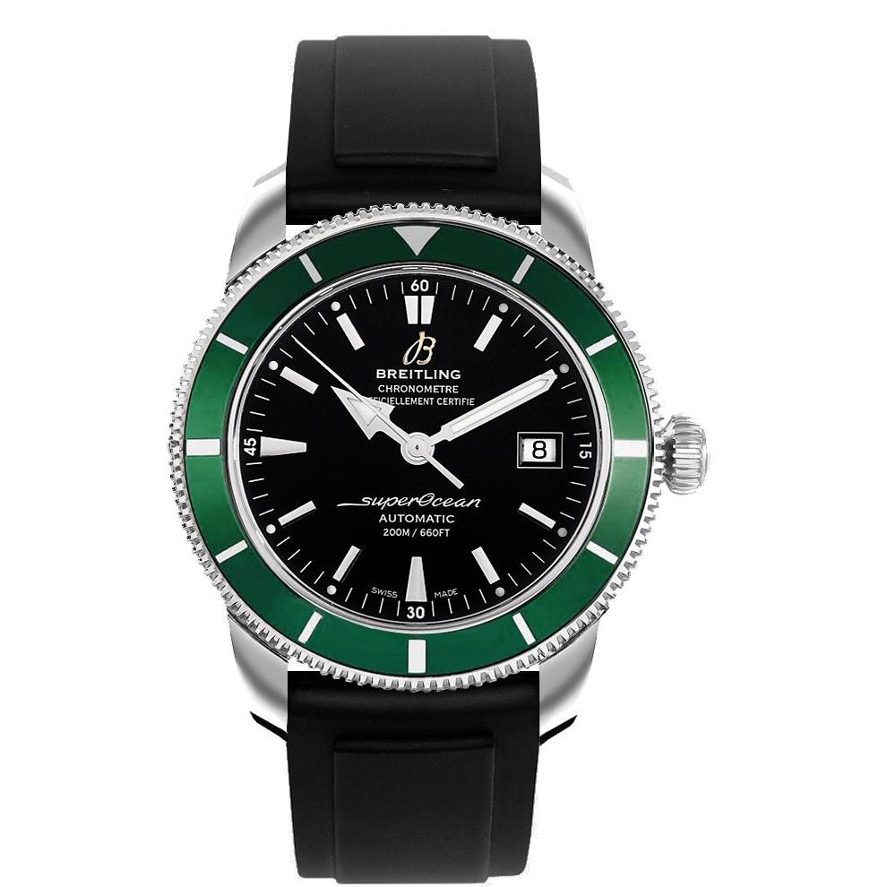Breitling Men&#39;s A1732136-BA61-131S Superocean Heritage 42 Automatic Black Rubber Watch